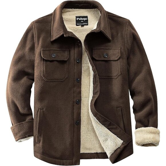 XX-Large Men's Multi Pocket Polar Fleece Jacket - Comfort & Style for Winter